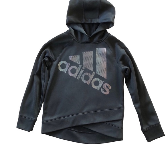 Adidas Hoodie Pullover Youth Size S 7/8 Warm Soft Beautiful Condition - Picture 1 of 6